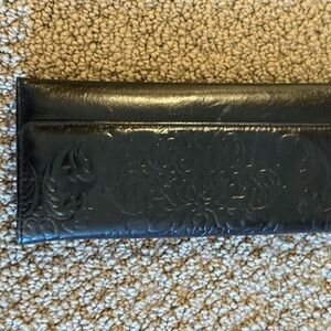 HOBO Black Embossed Wallet